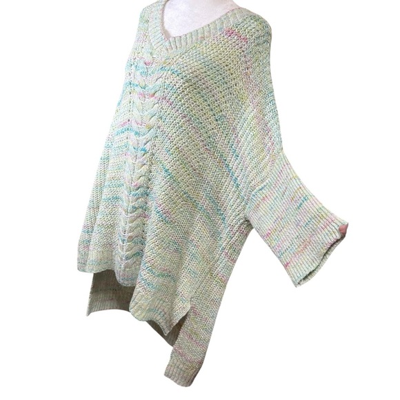 PILCRO Oversized Cable-Knit Sweater Top Chunky Sz XL Tunic Anthropologie Boho - Picture 7 of 11